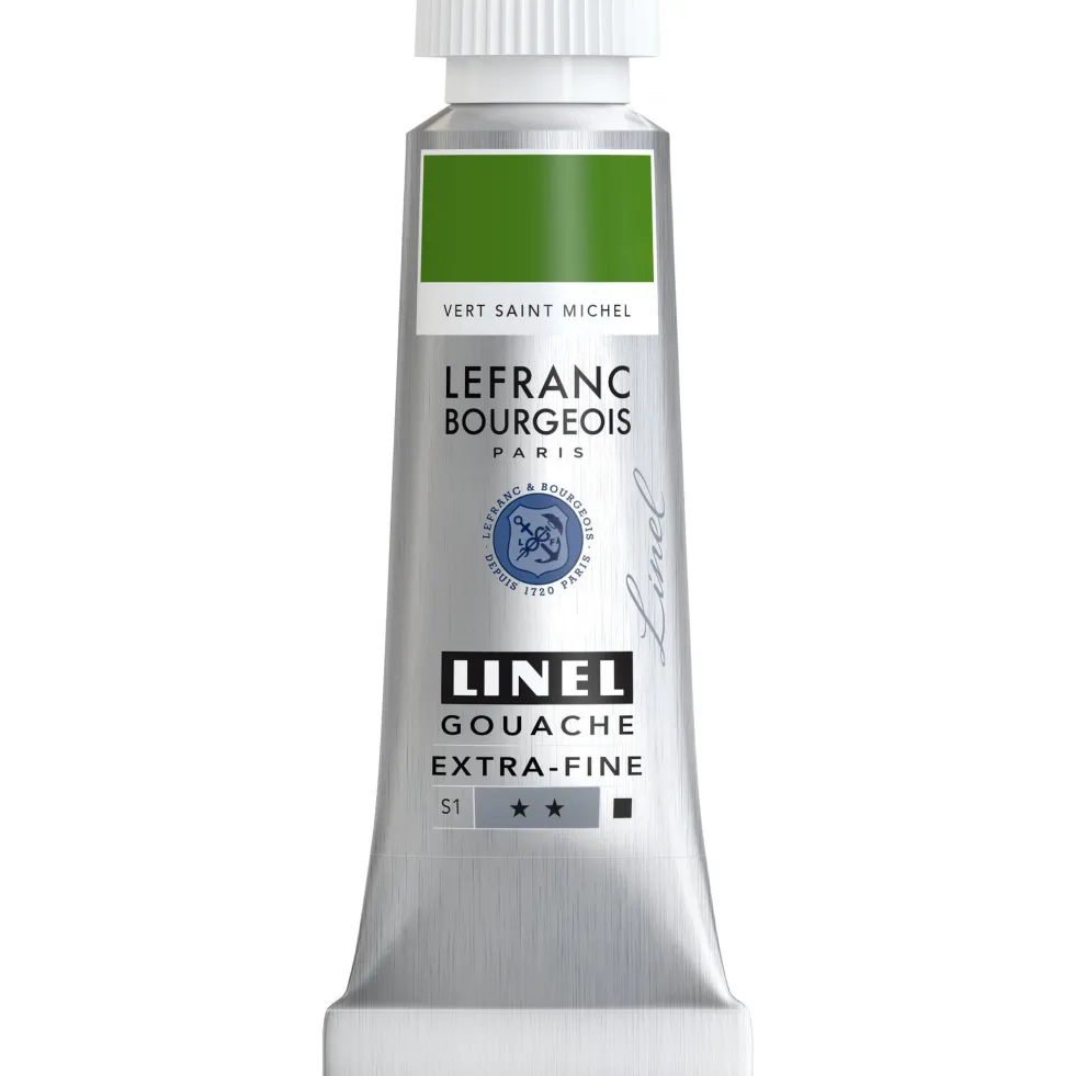 Farba gwasz Linel - Lefranc & Bourgeois - St. Michael Green 14 ml
