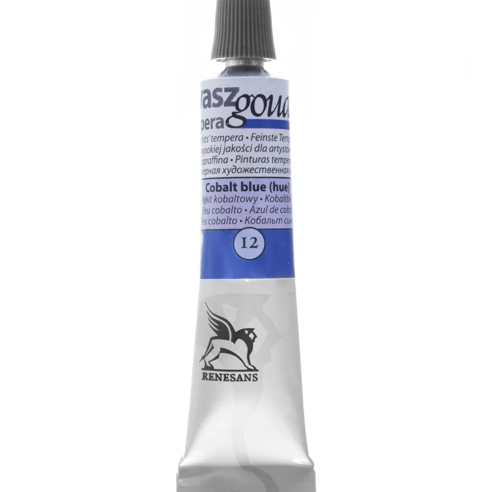Farba gwasz - Renesans - 12, cobalt blue (hue), 20 ml