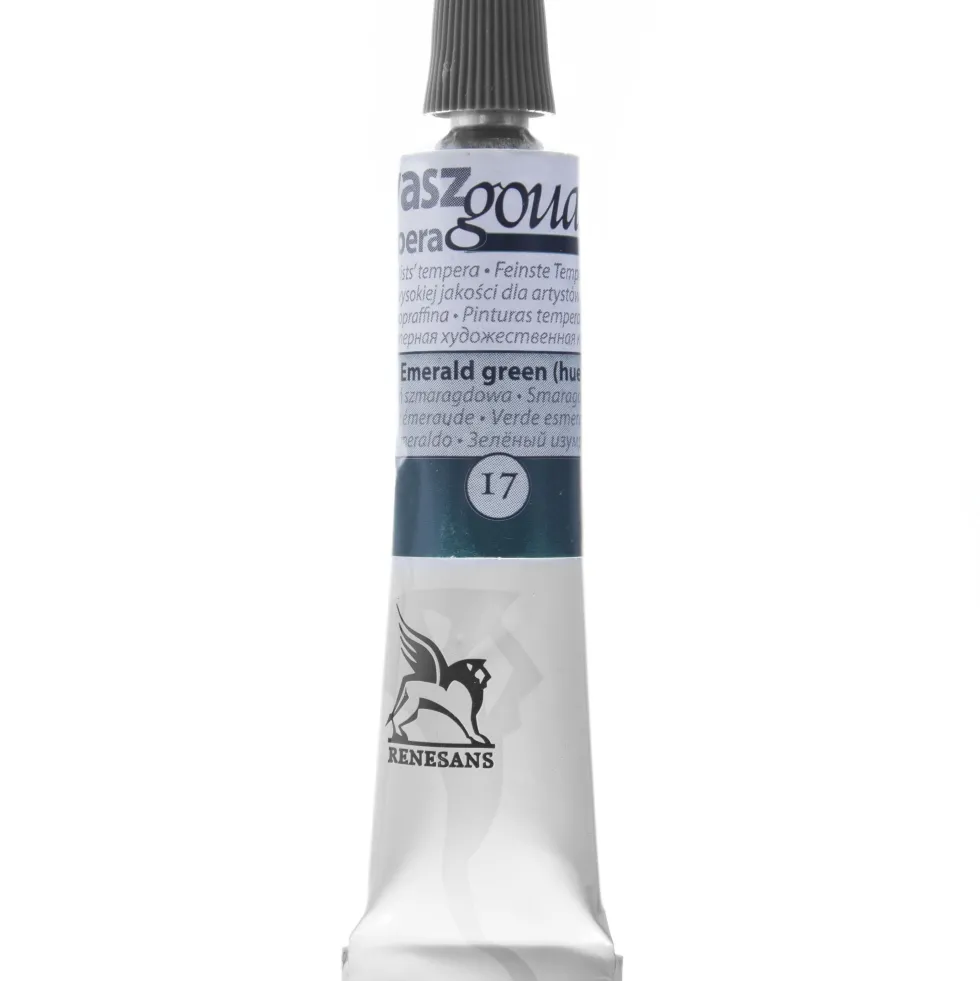 Farba gwasz - Renesans - 17, emerald green (hue), 20 ml