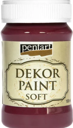 Farba kredowa - Pentart - burgundowa, 100 ml