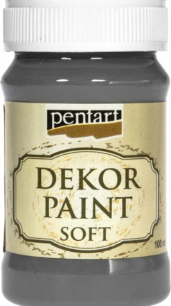 Farba kredowa - Pentart - grafitowy, 100 ml