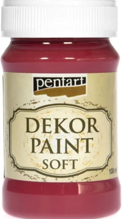 Farba kredowa - Pentart - kardynalska czerwień, 100 ml