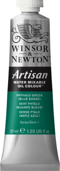 Farba olejna Artisan Water - Winsor & Newton - Phthalo Green (blue shade), 37 ml