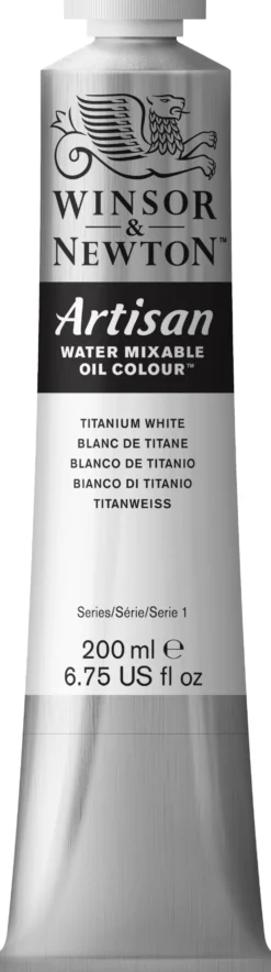 Farba olejna Artisan Water - Winsor & Newton - Titanium White, 200 ml