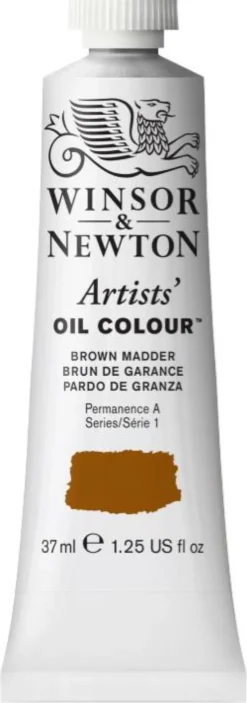 Farba olejna Artists' Oil Colour - Winsor & Newton - Brown Madder, 37 ml