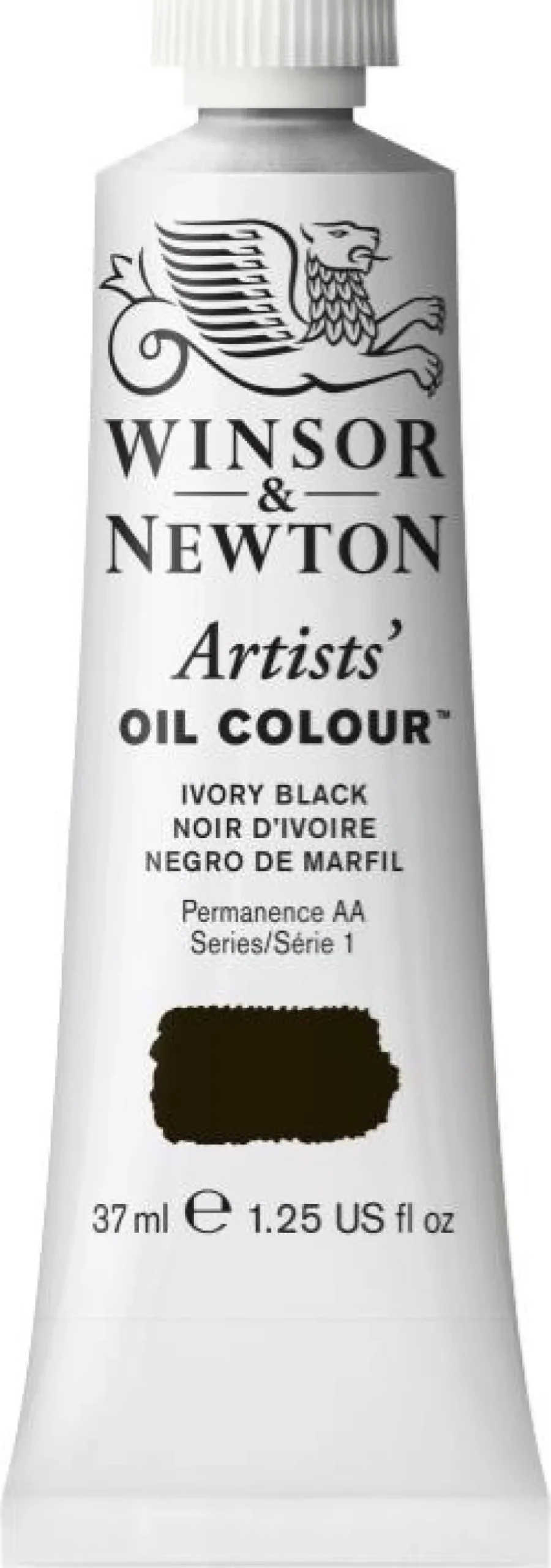 Farba olejna Artists' Oil Colour - Winsor & Newton - Ivory Black, 37 ml