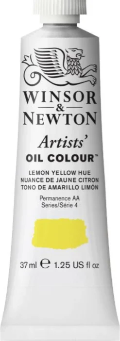 Farba olejna Artists' Oil Colour - Winsor & Newton - Lemon Yellow Hue, 37 ml