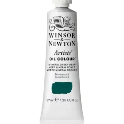 Farba olejna Artists' Oil Colour - Winsor & Newton - Mineral Green Deep, 37 ml