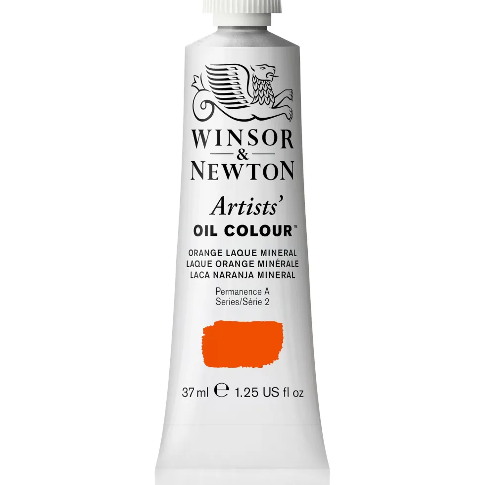 Farba olejna Artists' Oil Colour - Winsor & Newton - Orange Laque Mineral, 37 ml