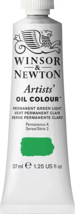 Farba olejna Artists' Oil Colour - Winsor & Newton - Permanent Green Light, 37 ml