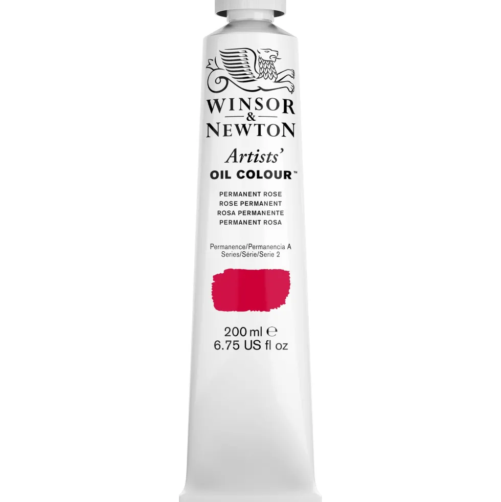Farba olejna Artists' Oil Colour - Winsor & Newton - Permanent Rose 200 ml