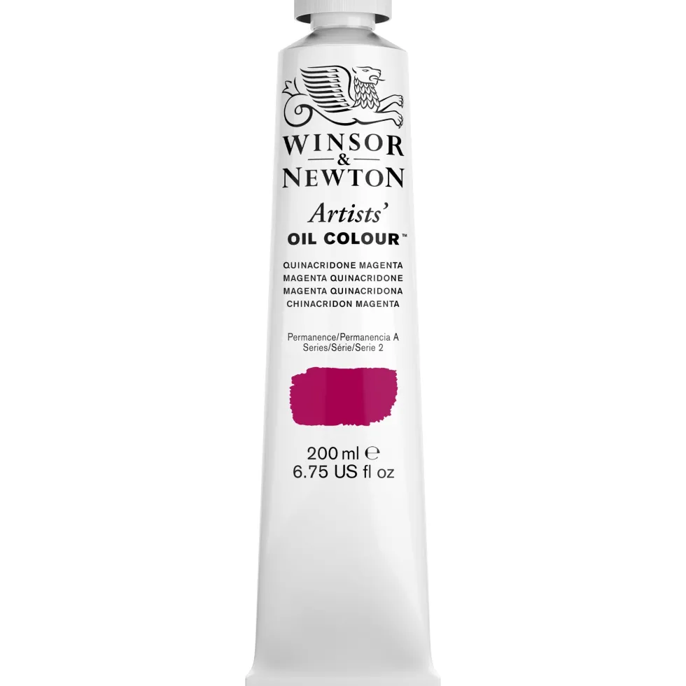 Farba olejna Artists' Oil Colour - Winsor & Newton - Quinacridone Magenta 200 ml