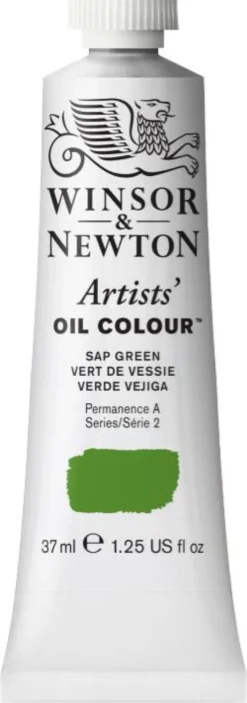 Farba olejna Artists' Oil Colour - Winsor & Newton - Sap Green, 37 ml