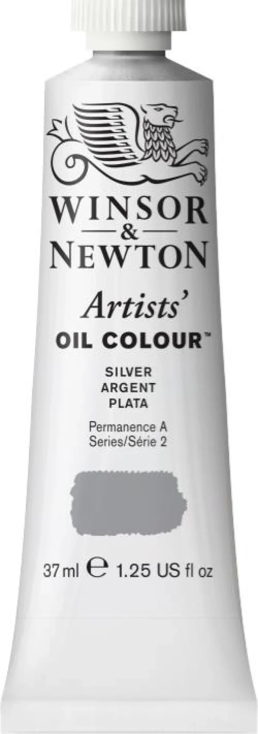Farba olejna Artists' Oil Colour - Winsor & Newton - Silver, 37 ml