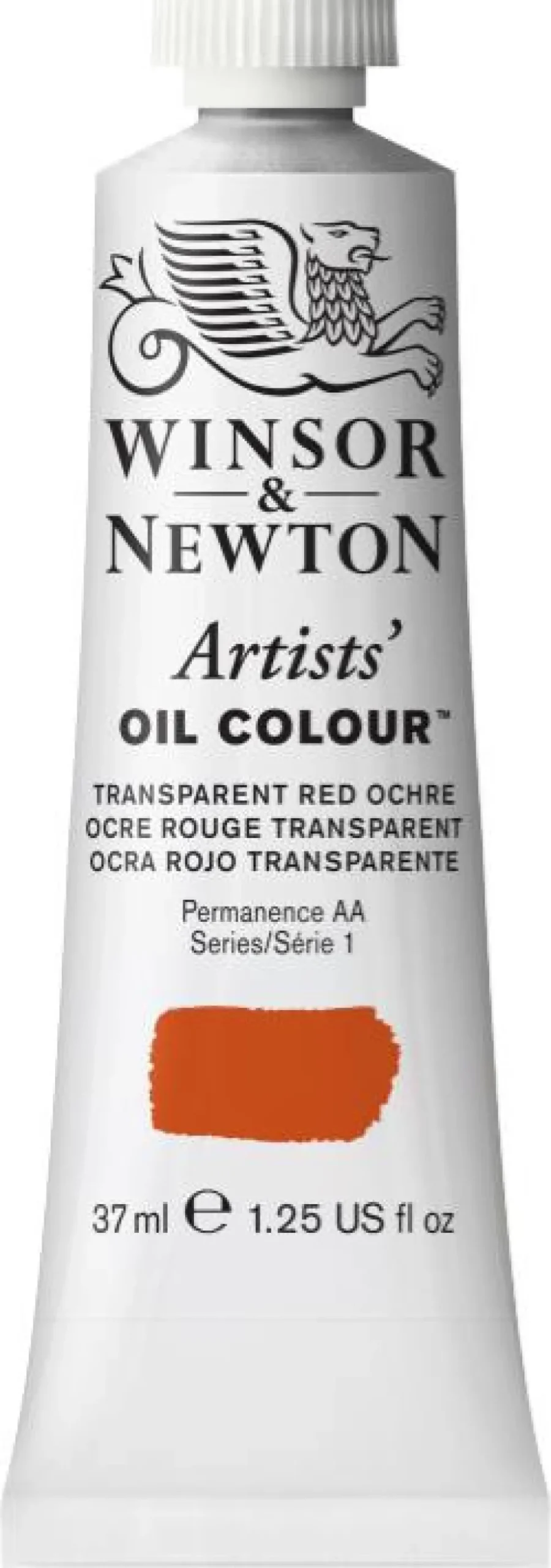 Farba olejna Artists' Oil Colour - Winsor & Newton - Transparent Red Ochre, 37 ml