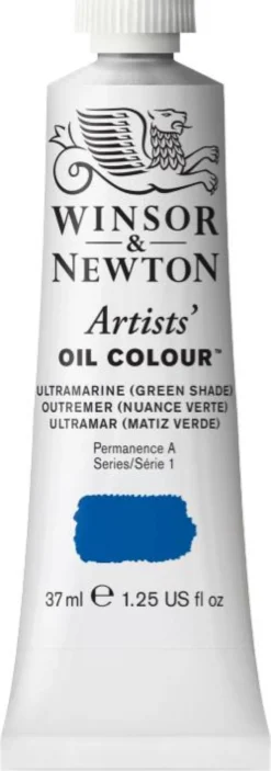 Farba olejna Artists' Oil Colour - Winsor & Newton - Ultramarine Green Shade, 37 ml