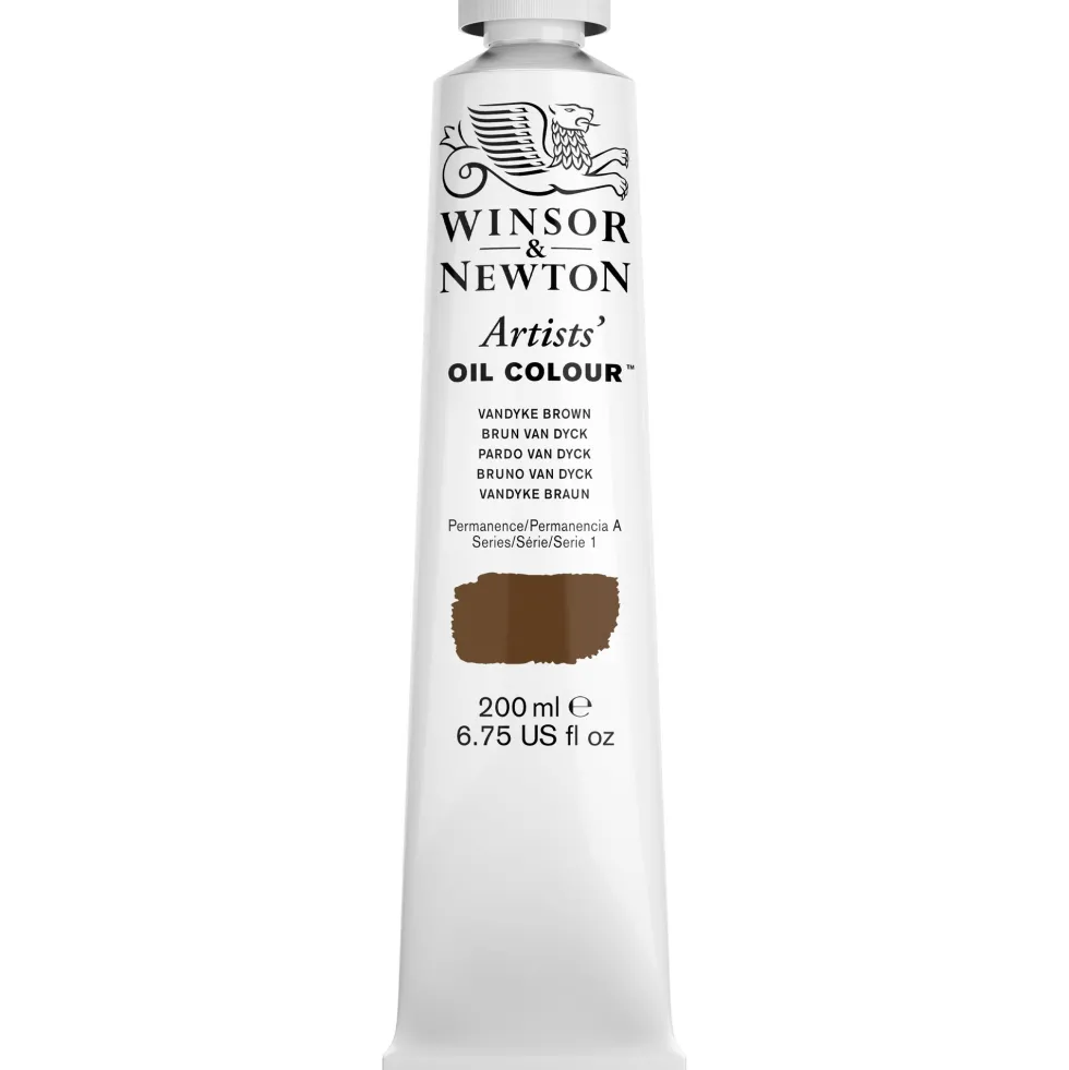 Farba olejna Artists' Oil Colour - Winsor & Newton - Vandyke Brown 200 ml