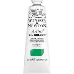 Farba olejna Artists' Oil Colour - Winsor & Newton - Winsor Emerald 37 ml