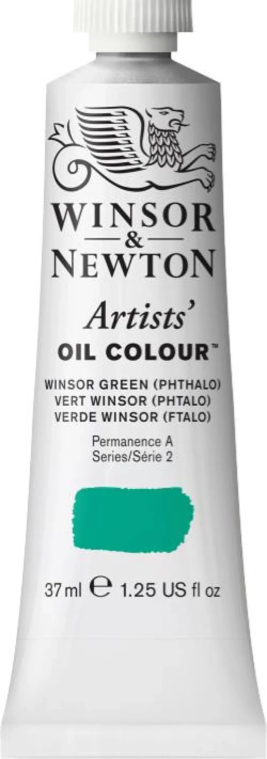 Farba olejna Artists' Oil Colour - Winsor & Newton - Winsor Green Phthalo, 37 ml