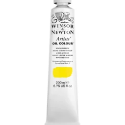 Farba olejna Artists' Oil Colour - Winsor & Newton - Winsor Lemon 200 ml