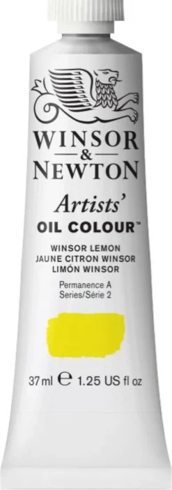 Farba olejna Artists' Oil Colour - Winsor & Newton - Winsor Lemon, 37 ml