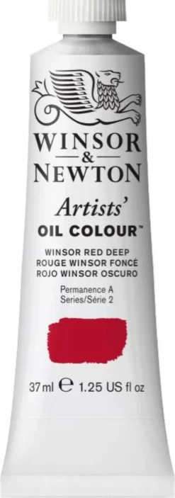 Farba olejna Artists' Oil Colour - Winsor & Newton - Winsor Red Deep, 37 ml