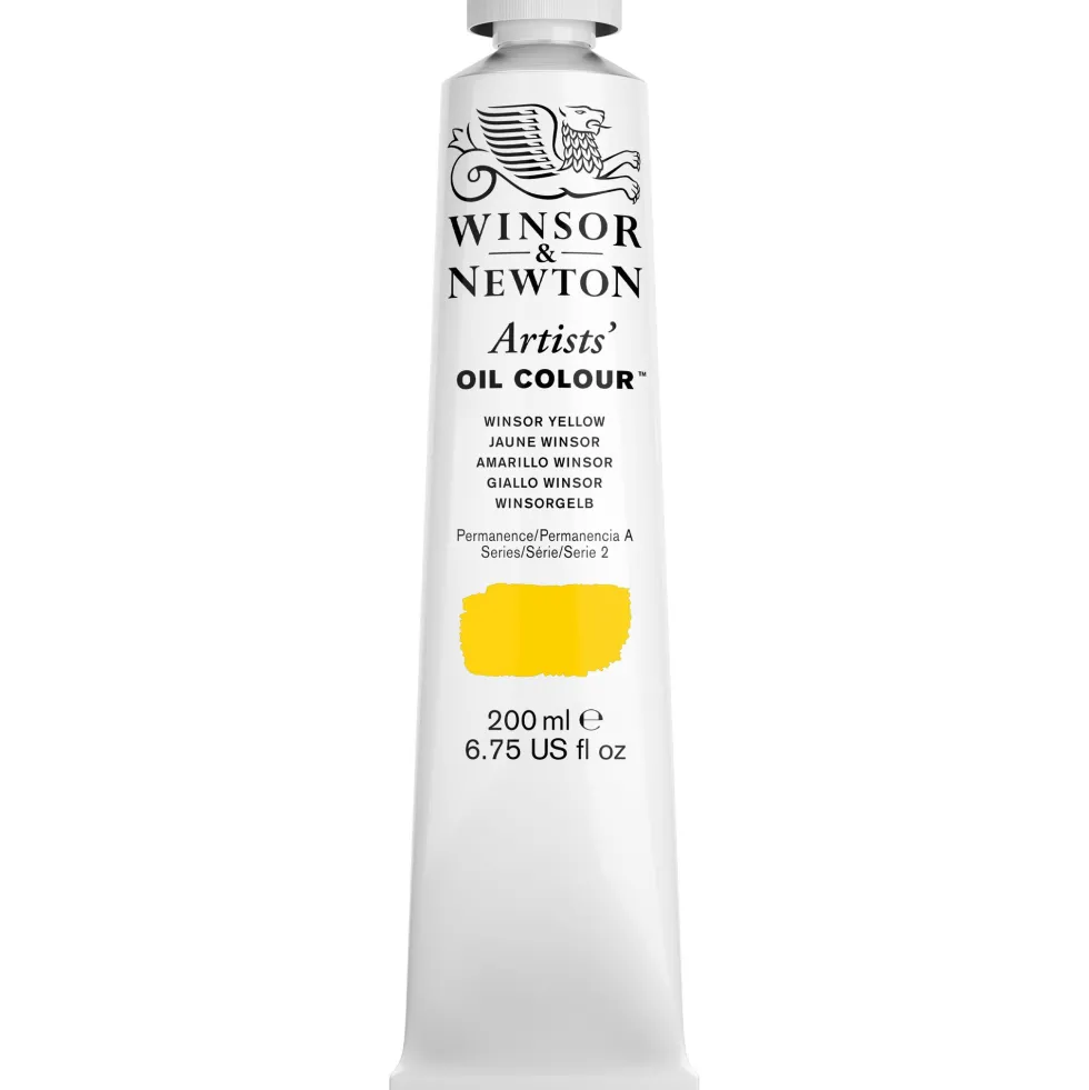 Farba olejna Artists' Oil Colour - Winsor & Newton - Winsor Yellow 200 ml