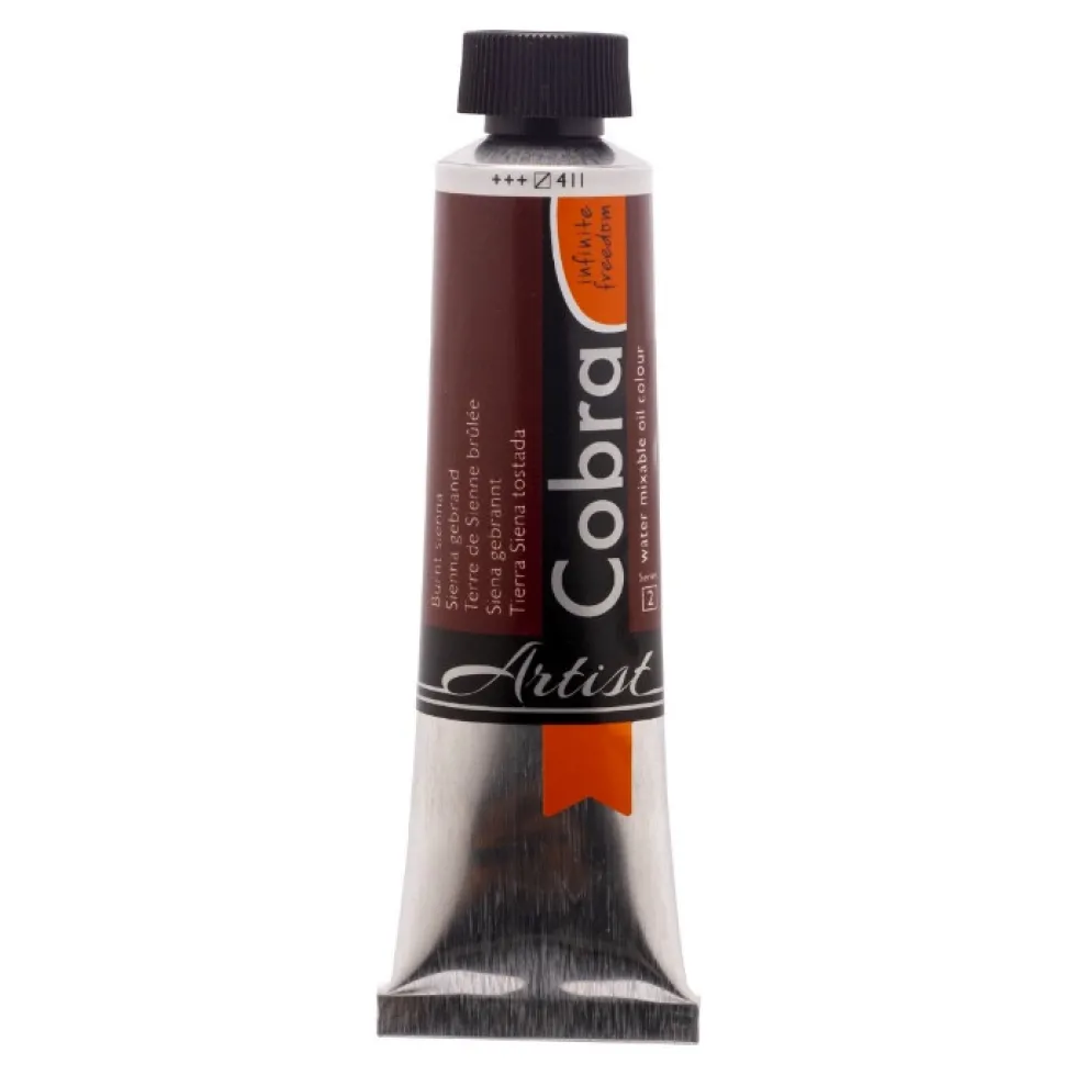 Farba olejna Cobra Artist - Cobra - 411, Burnt Sienna, 40 ml