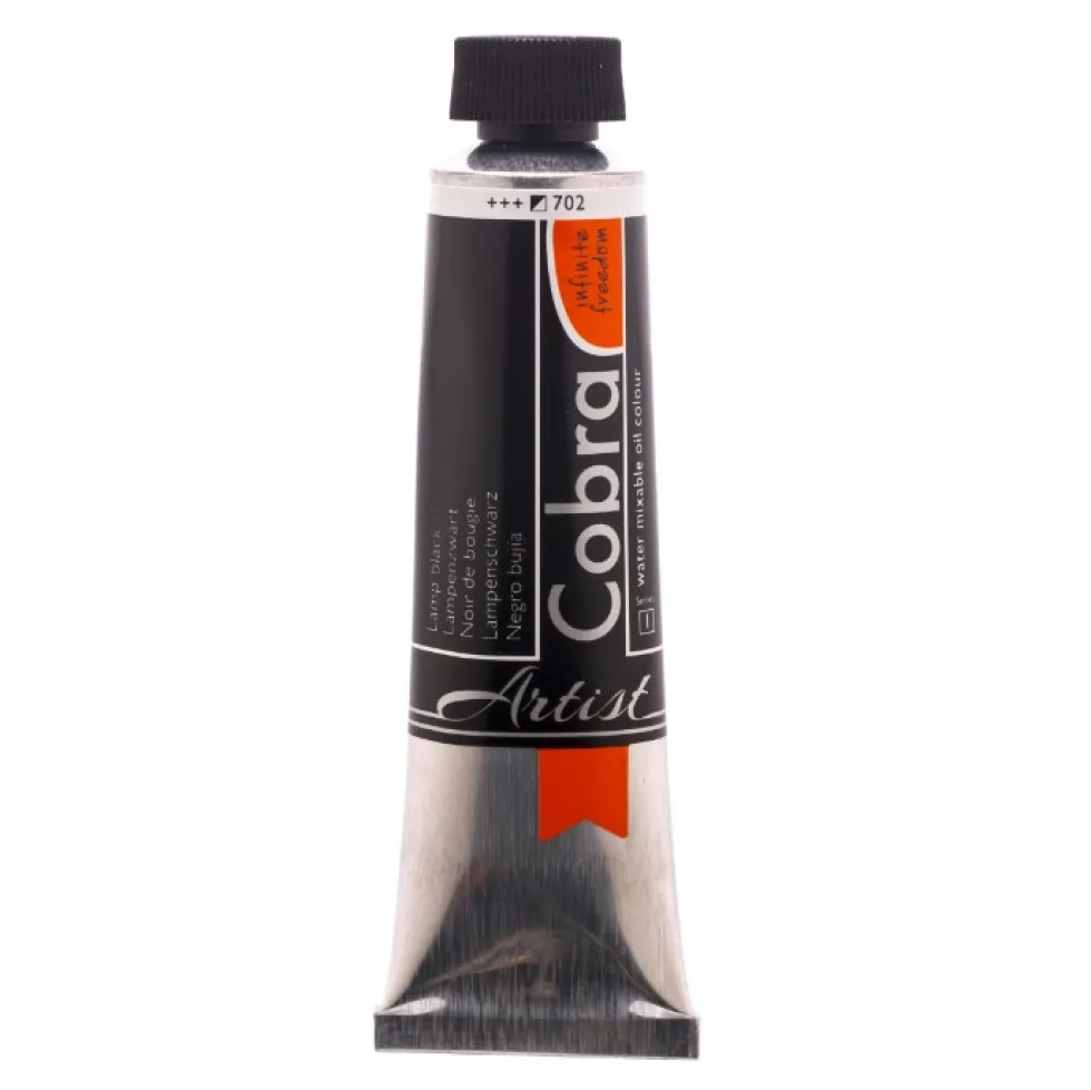Farba olejna Cobra Artist - Cobra - 702, Lamp Black, 40 ml