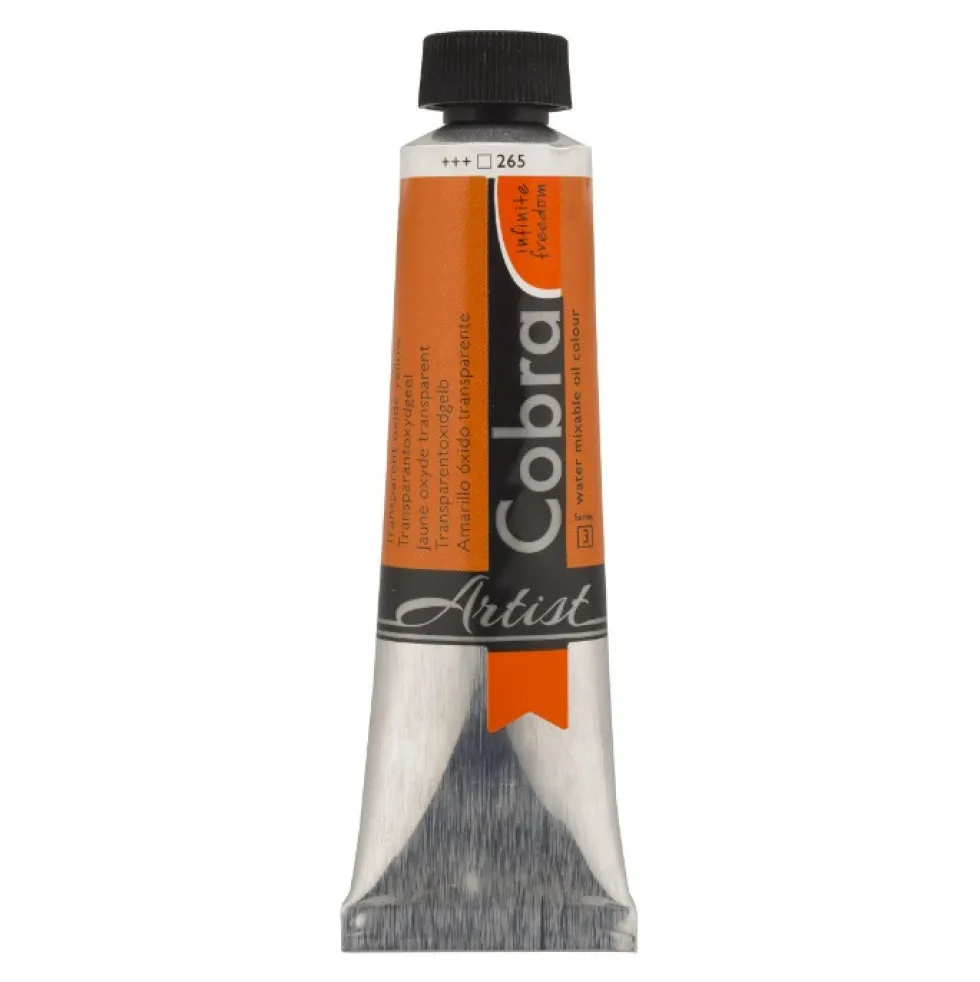 Farba olejna Cobra Artist - Cobra - 265, Transparent Oxide Yellow, 40 ml