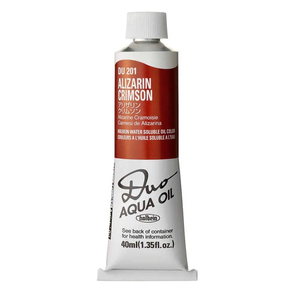 Farba olejna Duo Aqua Oil - Holbein - 201, Alizarin Crimson, 40 ml