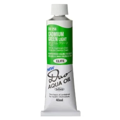 Farba olejna Duo Aqua Oil - Holbein - 256, Cadmium Green Light, 40 ml