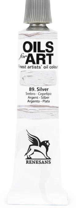 Farba olejna metaliczna Olej for Art - Renesans - 89, srebro, 20 ml