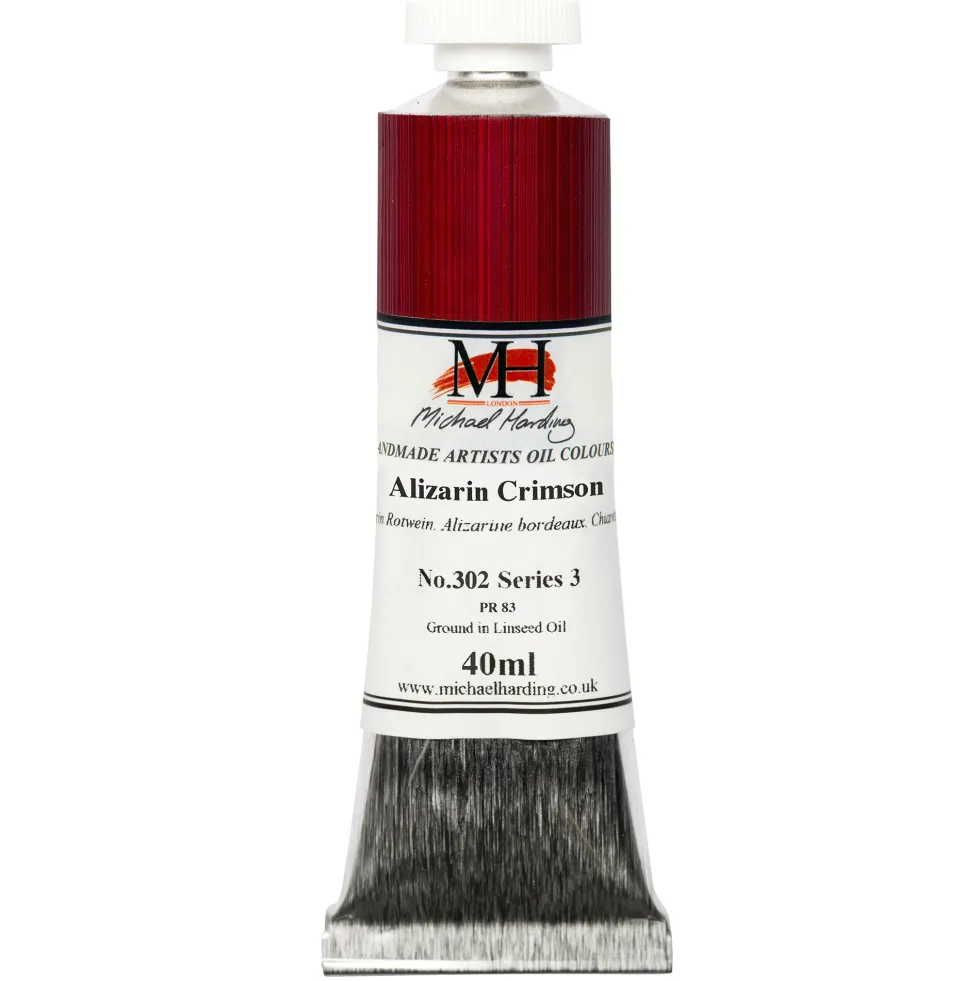 Farba olejna - Michael Harding - 302, Alizarin Crimson, 40 ml
