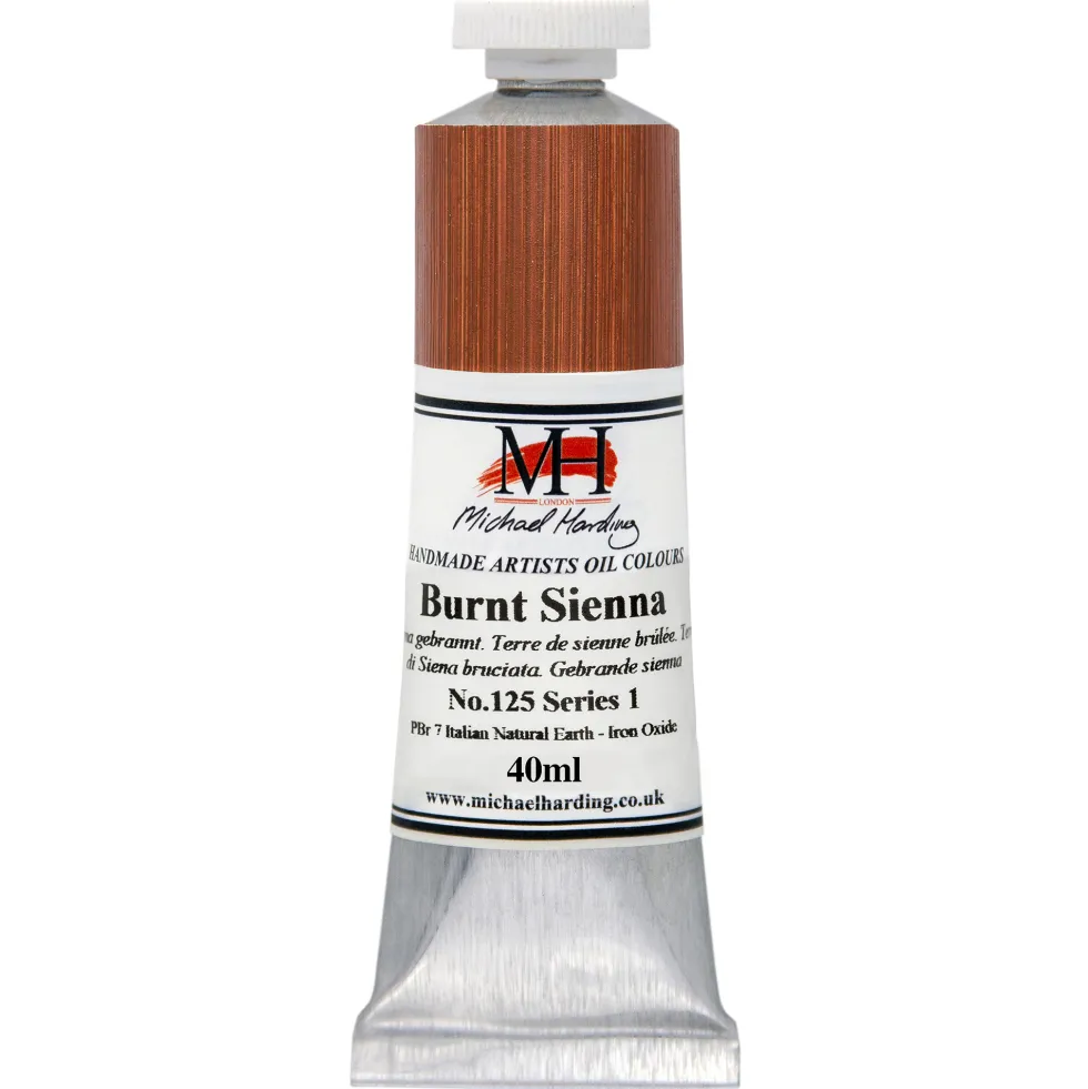 Farba olejna - Michael Harding - 125, Burnt Sienna, 40 ml