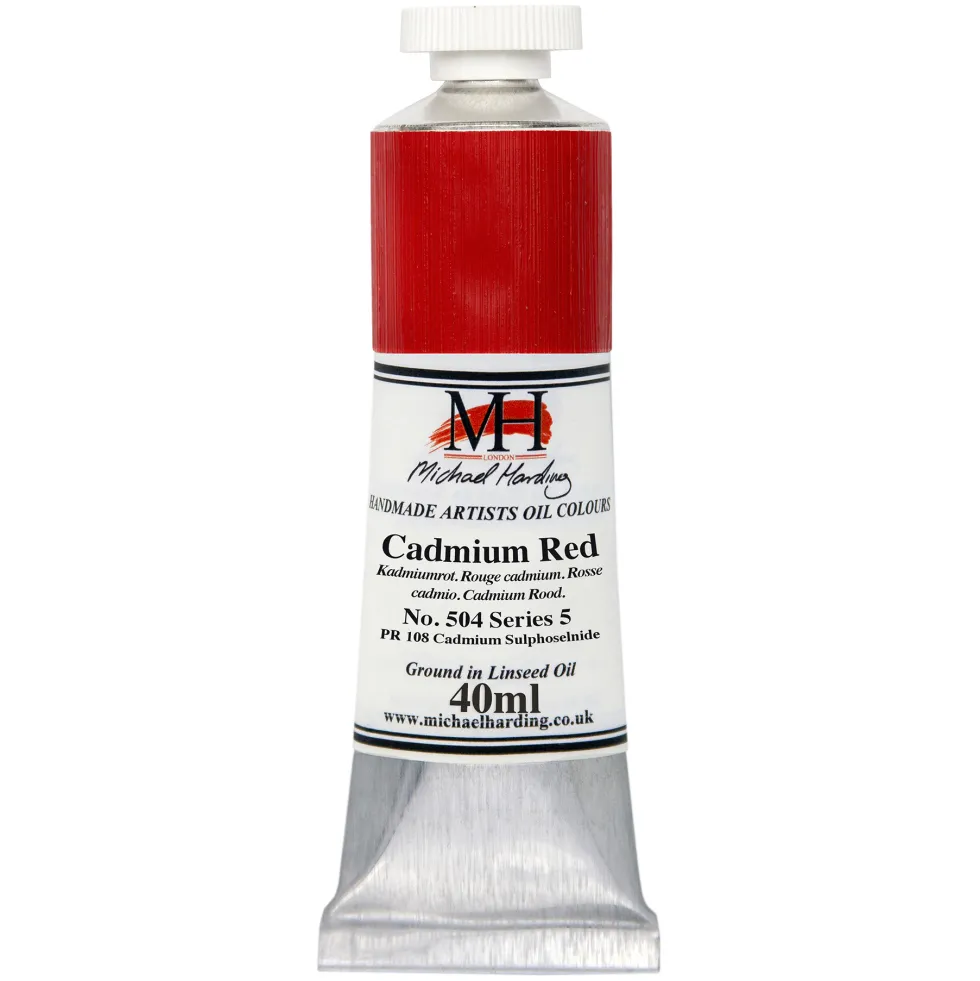 Farba olejna - Michael Harding - 504, Cadmium Red, 40 ml
