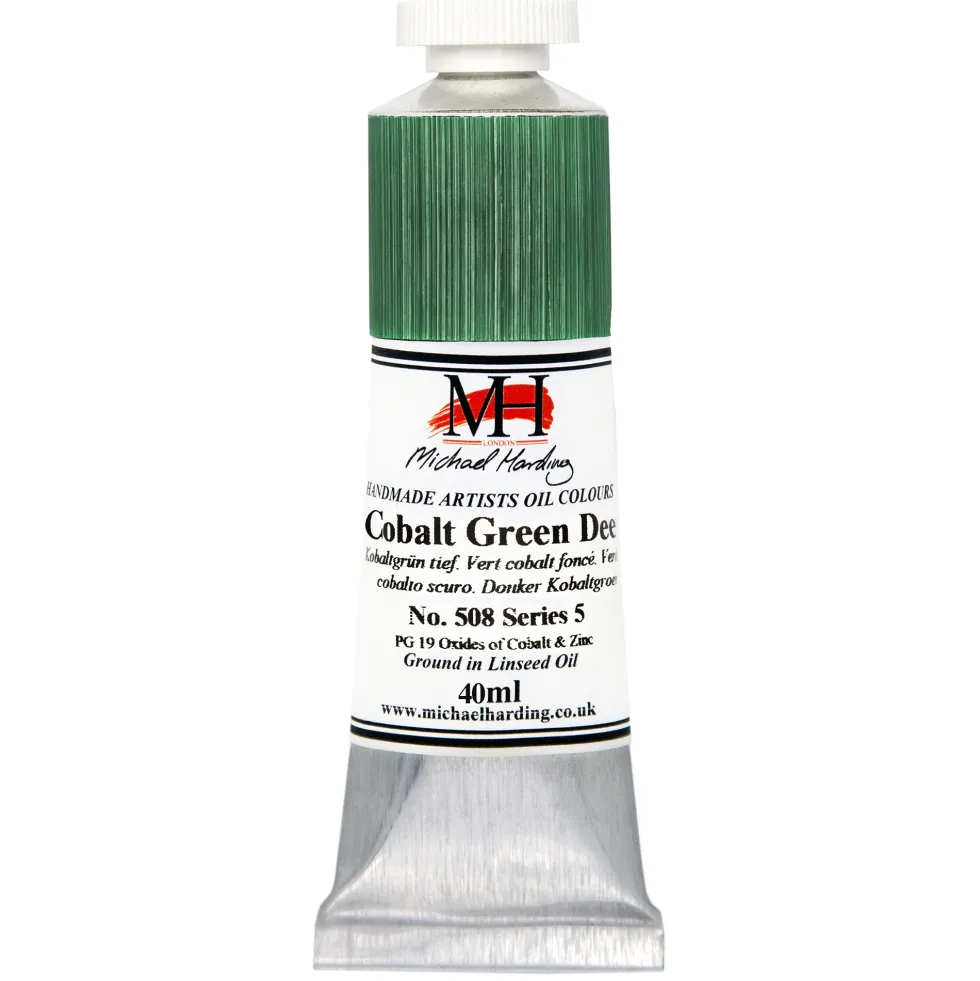 Farba olejna - Michael Harding - 508, Cobalt Green Deep, 40 ml