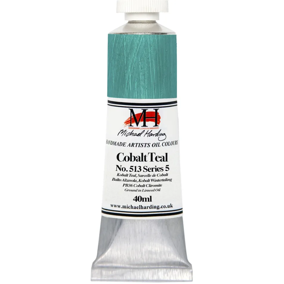 Farba olejna - Michael Harding - 513, Cobalt Teal, 40 ml