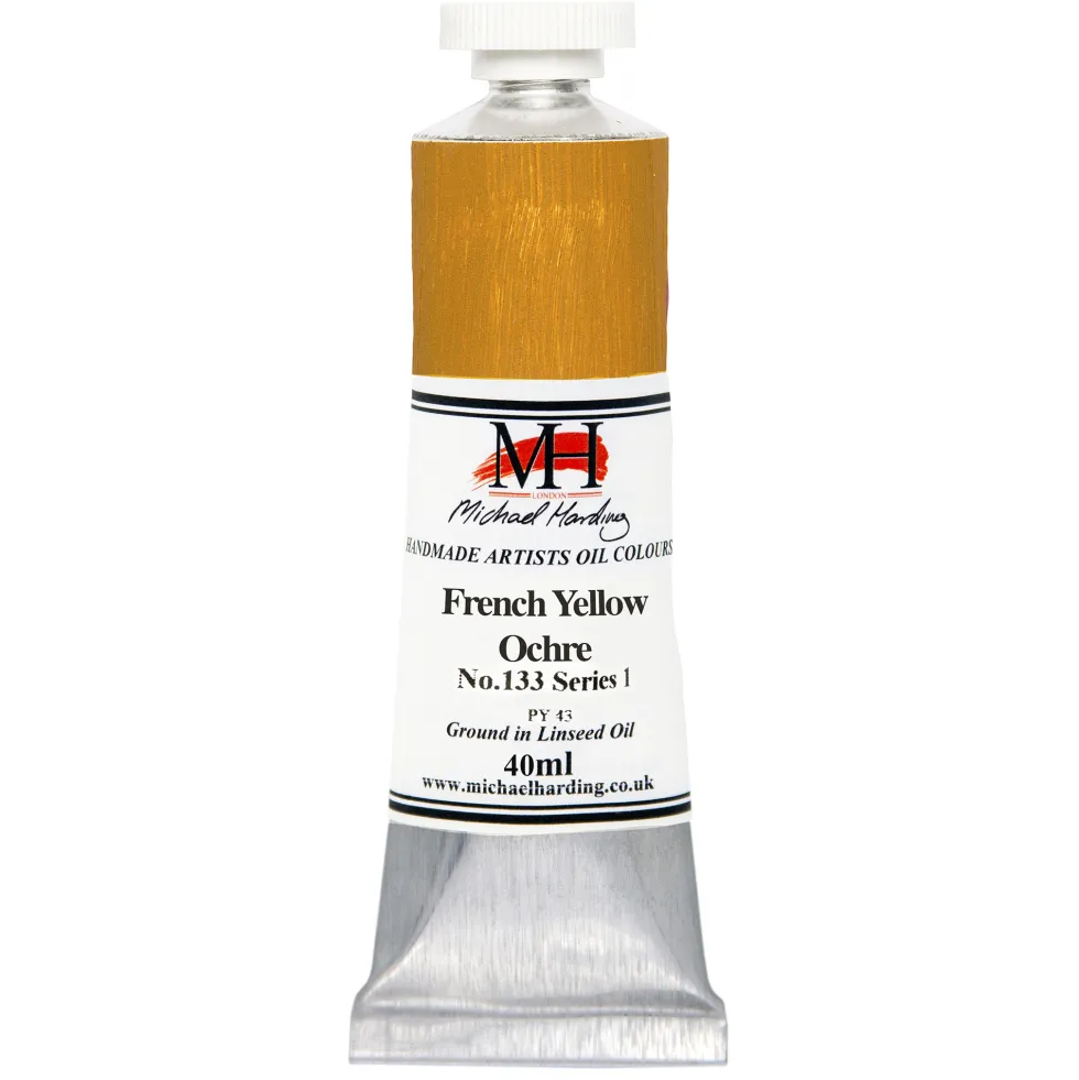 Farba olejna - Michael Harding - 133, French Yellow Ochre, 40 ml
