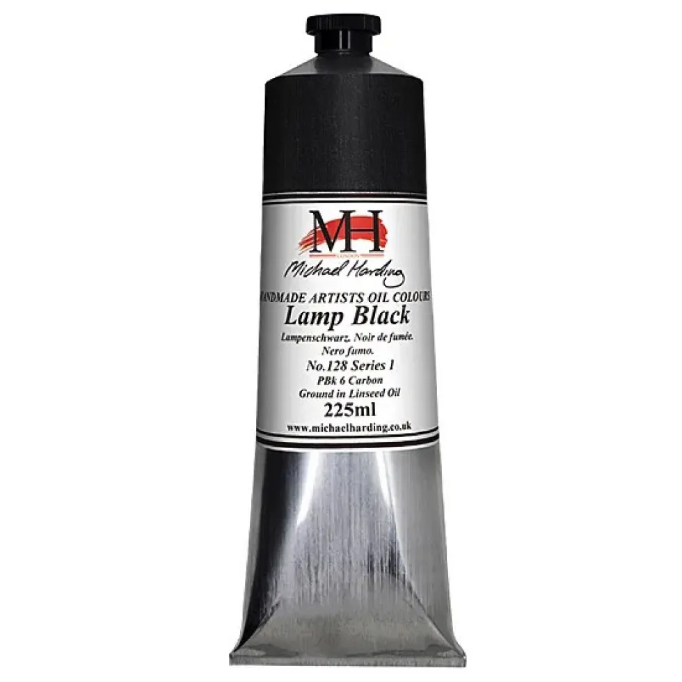 Farba olejna - Michael Harding - 128 Lamp Black 225 ml