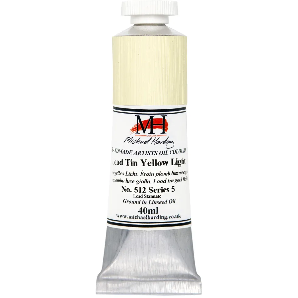 Farba olejna - Michael Harding - 512, Lead Tin Yellow Light, 40 ml