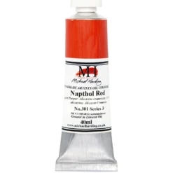 Farba olejna - Michael Harding - 301, Napthol Red, 40 ml