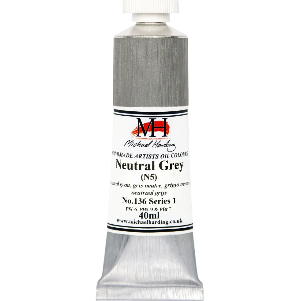 Farba olejna - Michael Harding - 136, Neutral Grey N5, 40 ml