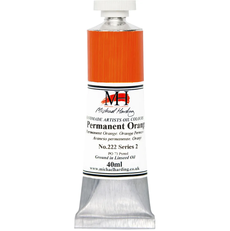 Farba olejna - Michael Harding - 222, Permanent Orange, 40 ml