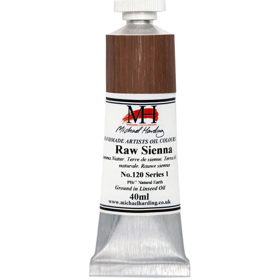 Farba olejna - Michael Harding - 120, Raw Sienna, 40 ml