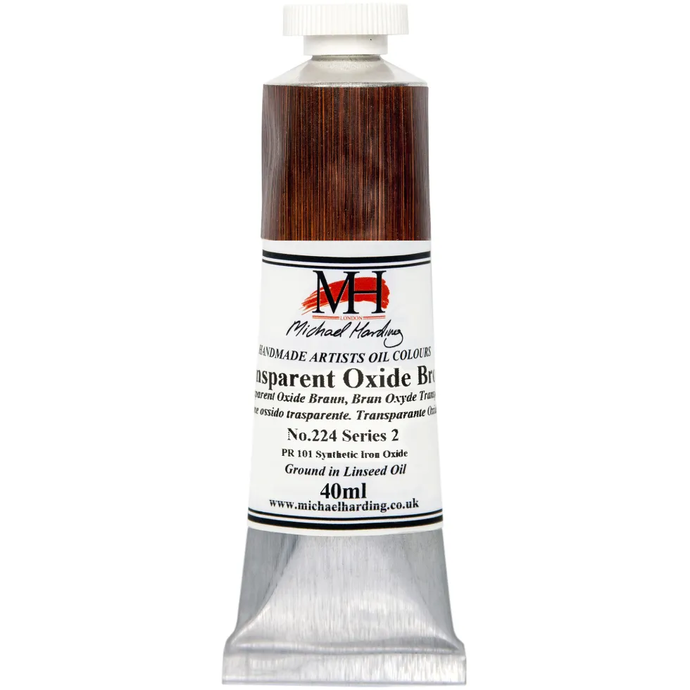 Farba olejna - Michael Harding - 224, Transparent Oxide Brown, 40 ml
