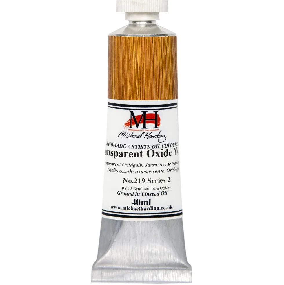 Farba olejna - Michael Harding - 219, Transparent Oxide Yellow, 40 ml