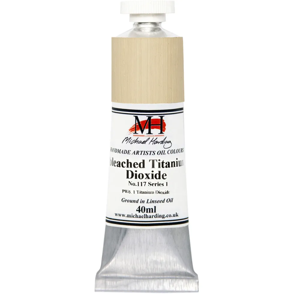 Farba olejna - Michael Harding - 117, Unbleached Titanium Dioxide, 40 ml