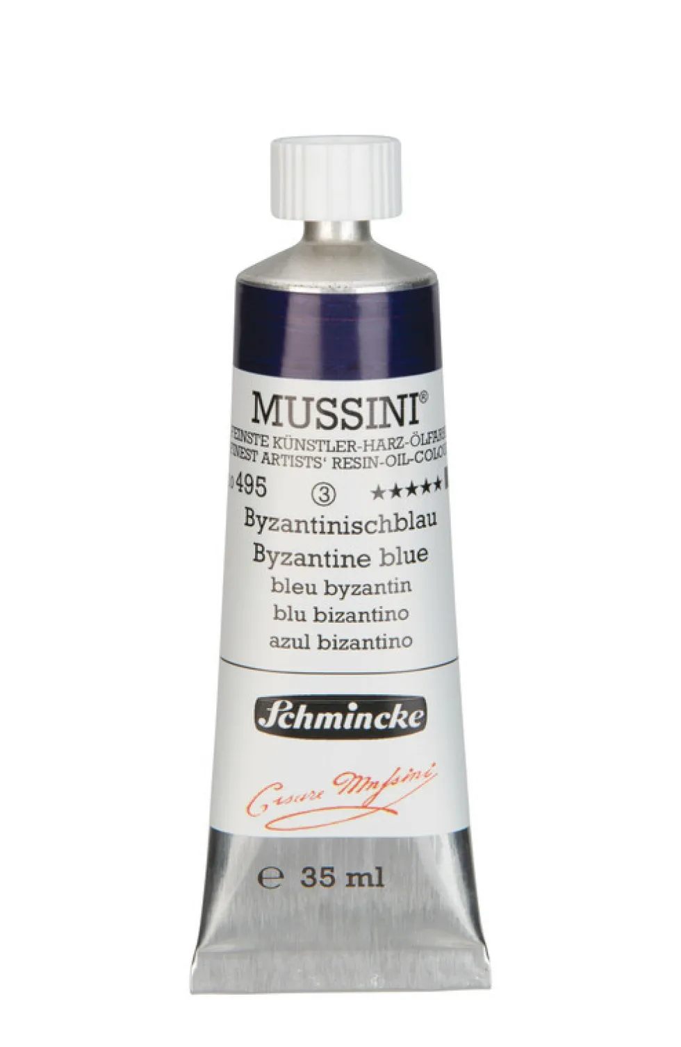 Farba olejna Mussini - Schmincke - 495, Byzantine Blue, 35 ml