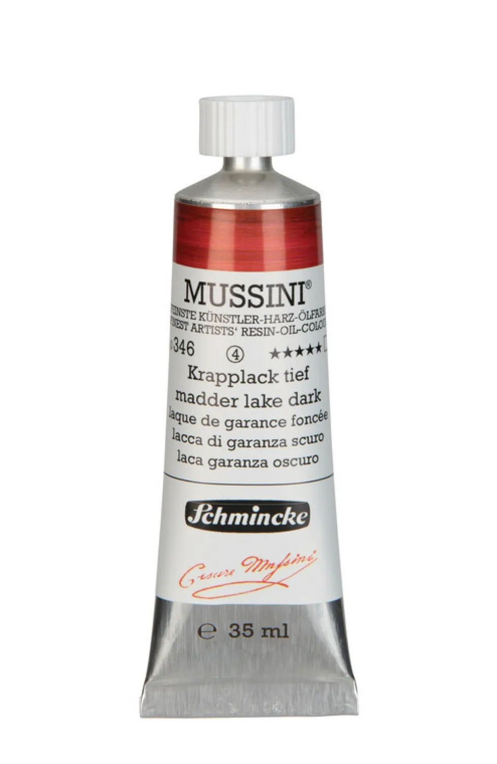 Farba olejna Mussini - Schmincke - 346, Madder Lake Dark, 35 ml